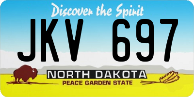ND license plate JKV697