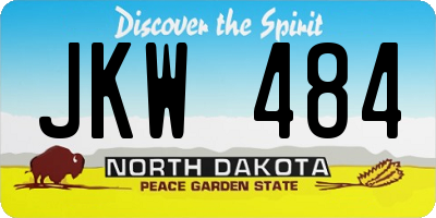 ND license plate JKW484