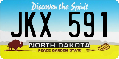 ND license plate JKX591