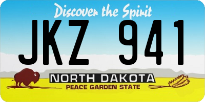 ND license plate JKZ941