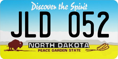 ND license plate JLD052