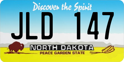 ND license plate JLD147