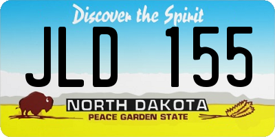 ND license plate JLD155