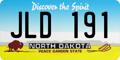 ND license plate JLD191