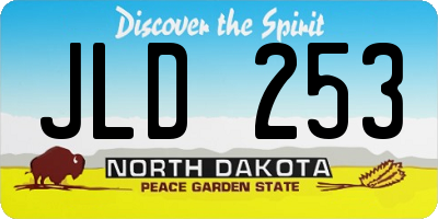 ND license plate JLD253