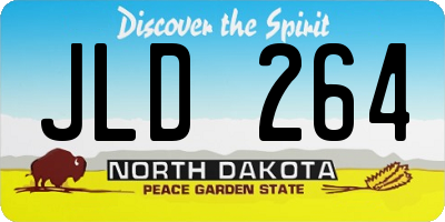 ND license plate JLD264