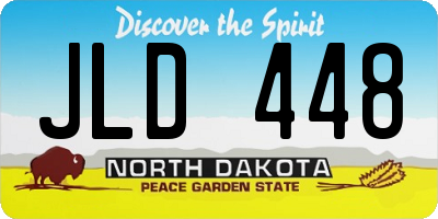 ND license plate JLD448