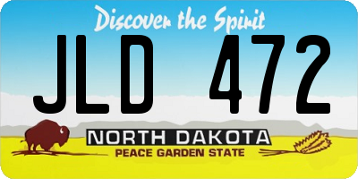 ND license plate JLD472
