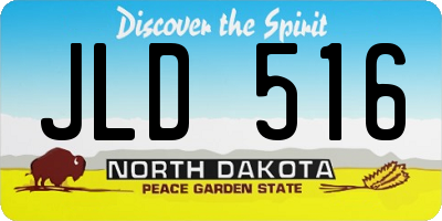 ND license plate JLD516