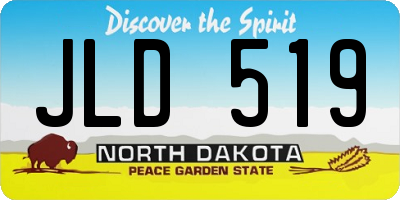 ND license plate JLD519