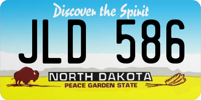 ND license plate JLD586