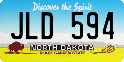ND license plate JLD594