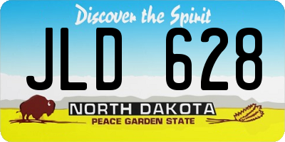ND license plate JLD628