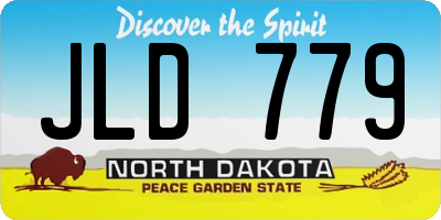 ND license plate JLD779