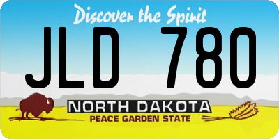 ND license plate JLD780