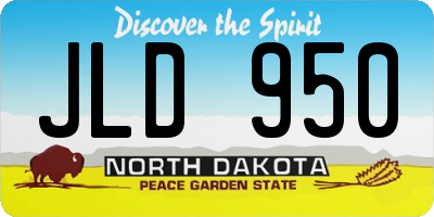 ND license plate JLD950