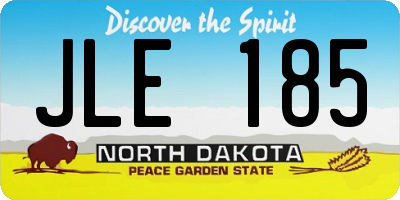 ND license plate JLE185