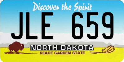 ND license plate JLE659
