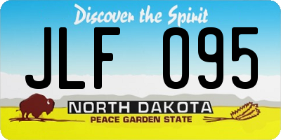 ND license plate JLF095