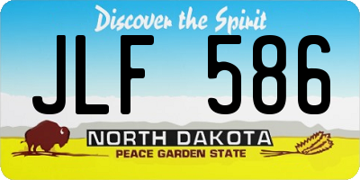 ND license plate JLF586
