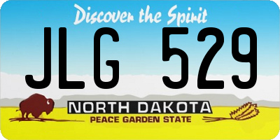 ND license plate JLG529
