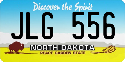 ND license plate JLG556
