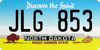 ND license plate JLG853