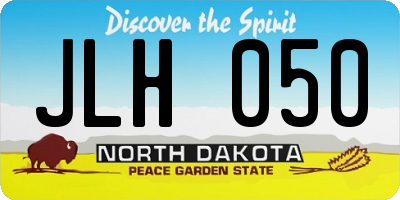 ND license plate JLH050