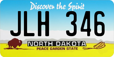 ND license plate JLH346