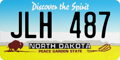 ND license plate JLH487