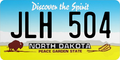 ND license plate JLH504
