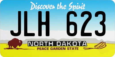 ND license plate JLH623