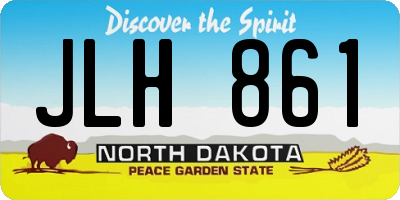 ND license plate JLH861