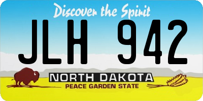 ND license plate JLH942