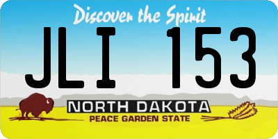 ND license plate JLI153