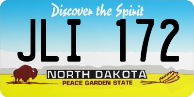 ND license plate JLI172
