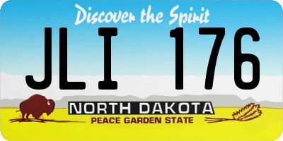 ND license plate JLI176