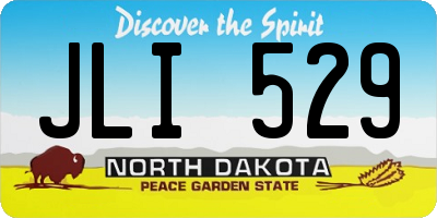 ND license plate JLI529
