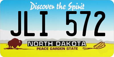 ND license plate JLI572
