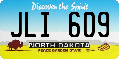ND license plate JLI609