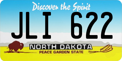 ND license plate JLI622