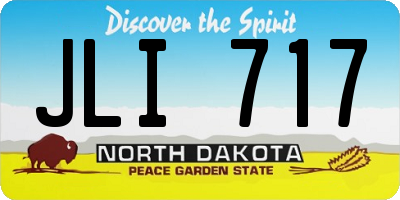 ND license plate JLI717