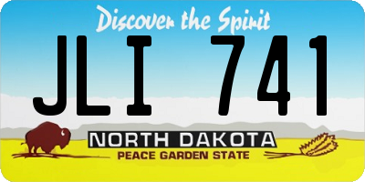 ND license plate JLI741
