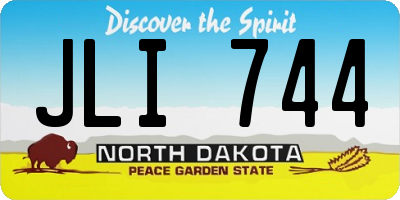 ND license plate JLI744