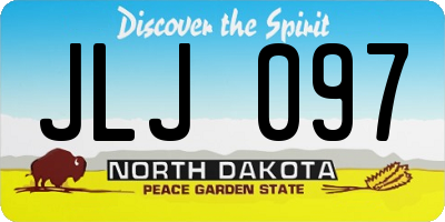 ND license plate JLJ097