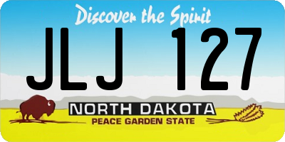 ND license plate JLJ127