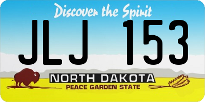 ND license plate JLJ153