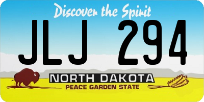 ND license plate JLJ294