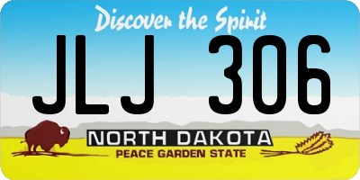ND license plate JLJ306
