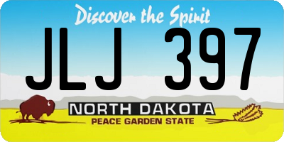 ND license plate JLJ397